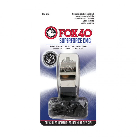 Fluier FOX 40 SuperForce CMG cu snur 9122-1408