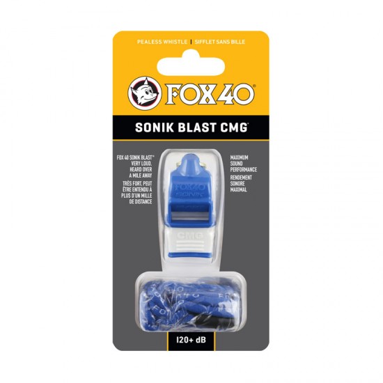 Fluier FOX 40 Sonik CMG cu snur 9203-3808