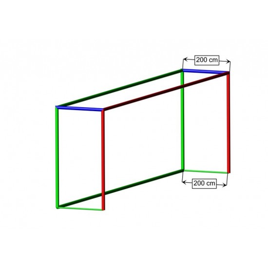 Plasa pentru poarta de fotbal alb 7.5m x 2.5m - fir 4mm -1083-060 Plasa pentru poarta de fotbal alb 7.5m x 2.5m - fir 4mm -1083-060